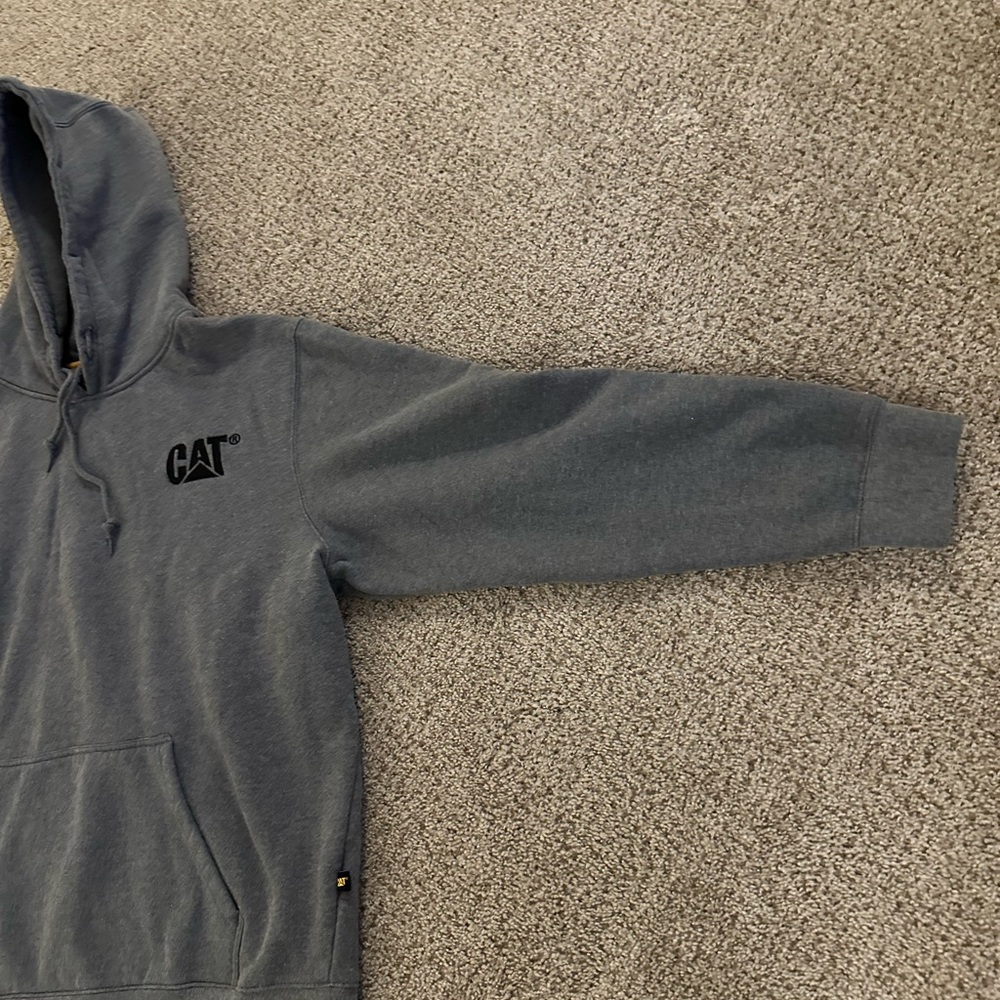 Men’s Caterpillar heavy Weight Hoodie Gray size XXL - Picture 3 of 13